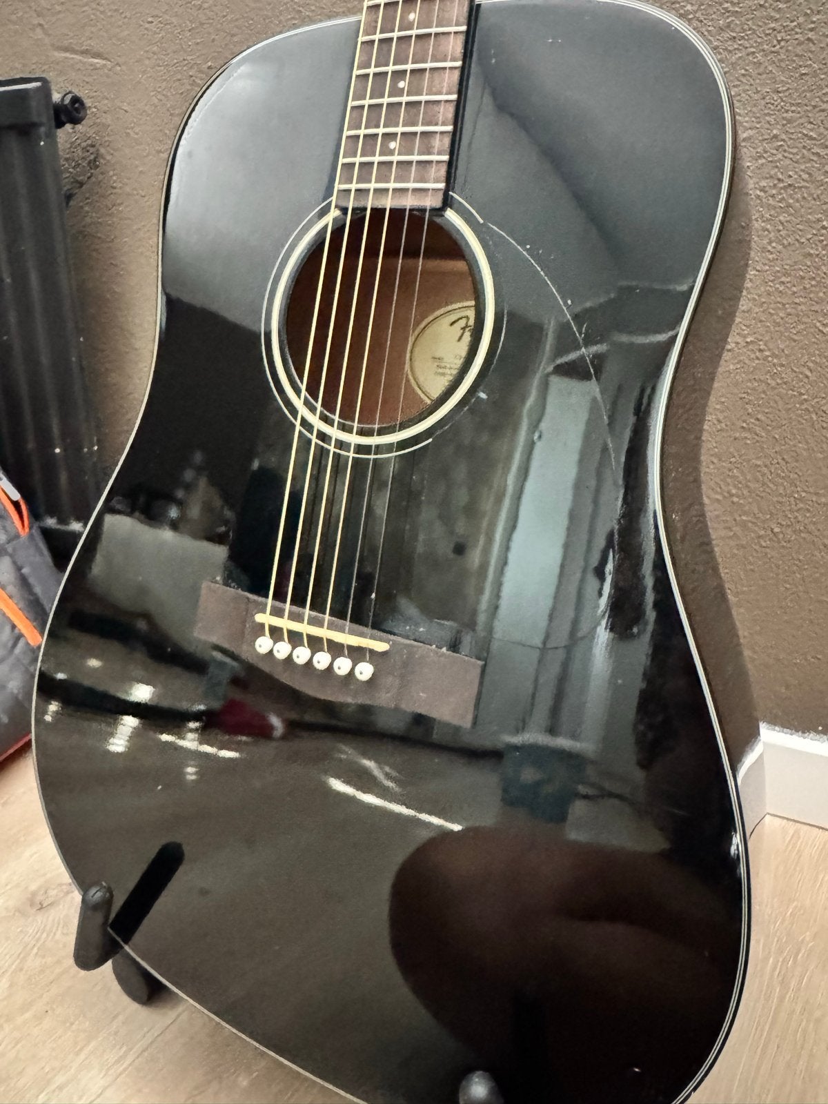 Fender Western Gitaar Zwart - Zo goed als nieuw, Ophalen, Zo goed als nieuw, Western- of Steelstringgitaar