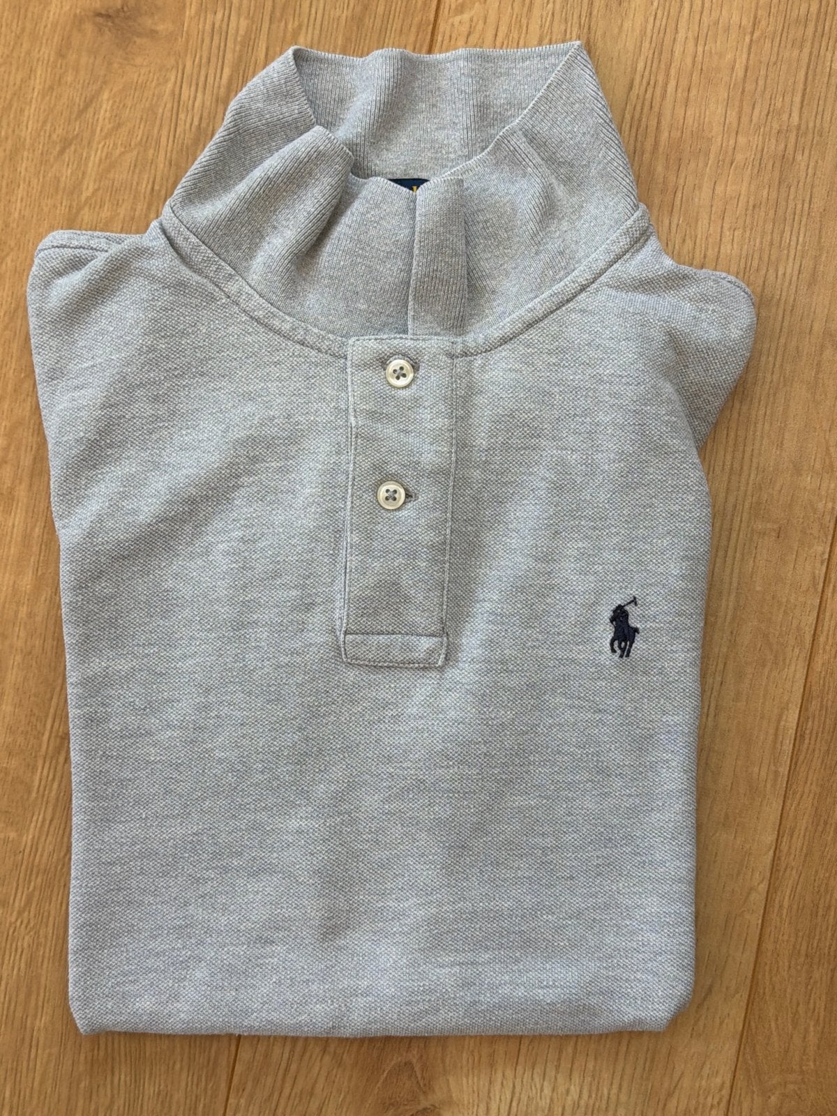Ralph Lauren Polo korte mouwen grijs maat 14-16, Ophalen of Verzenden, Zo goed als nieuw, Jongen, Shirt of Longsleeve