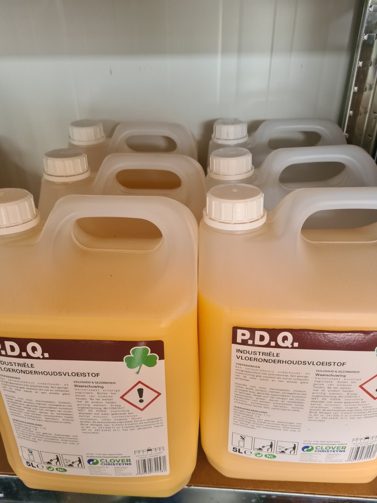 Clover P.D.Q. Vloerreiniger met Was 5 Liter 6 stuks, Ophalen, Schoonmaakmiddel
