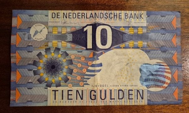 10 gulden 1997 ijsvogel laatste tientje, Ophalen, 10 gulden, Los biljet