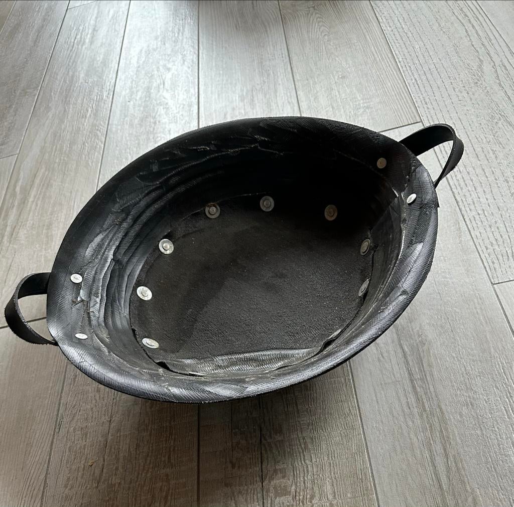 Unieke bak, mand van gerecycled rubber autoband, Overige materialen, Gebruikt, Minder dan 30 cm, 100 cm of meer