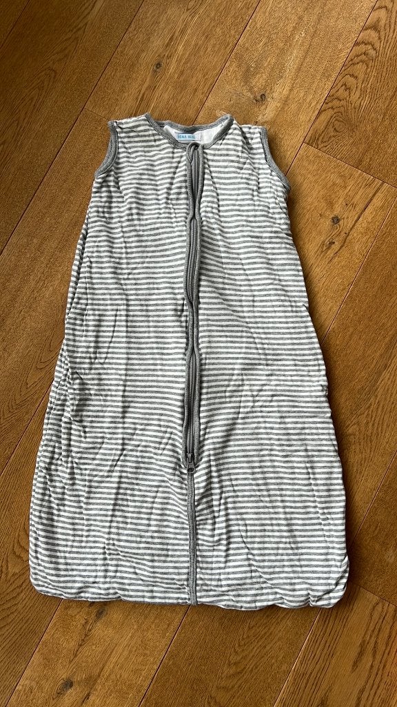 Slaapzak Hema maat 68/80 grijs - wit gestreept, Kinderen en Baby's, Nacht- of Onderkleding, Gebruikt, Jongetje of Meisje, Ophalen of Verzenden