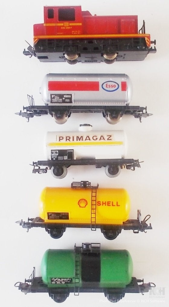 lima Treinset: Locomotief met 4 Tankwagons, Gelijkstroom, Ophalen of Verzenden, Analoog, Märklin