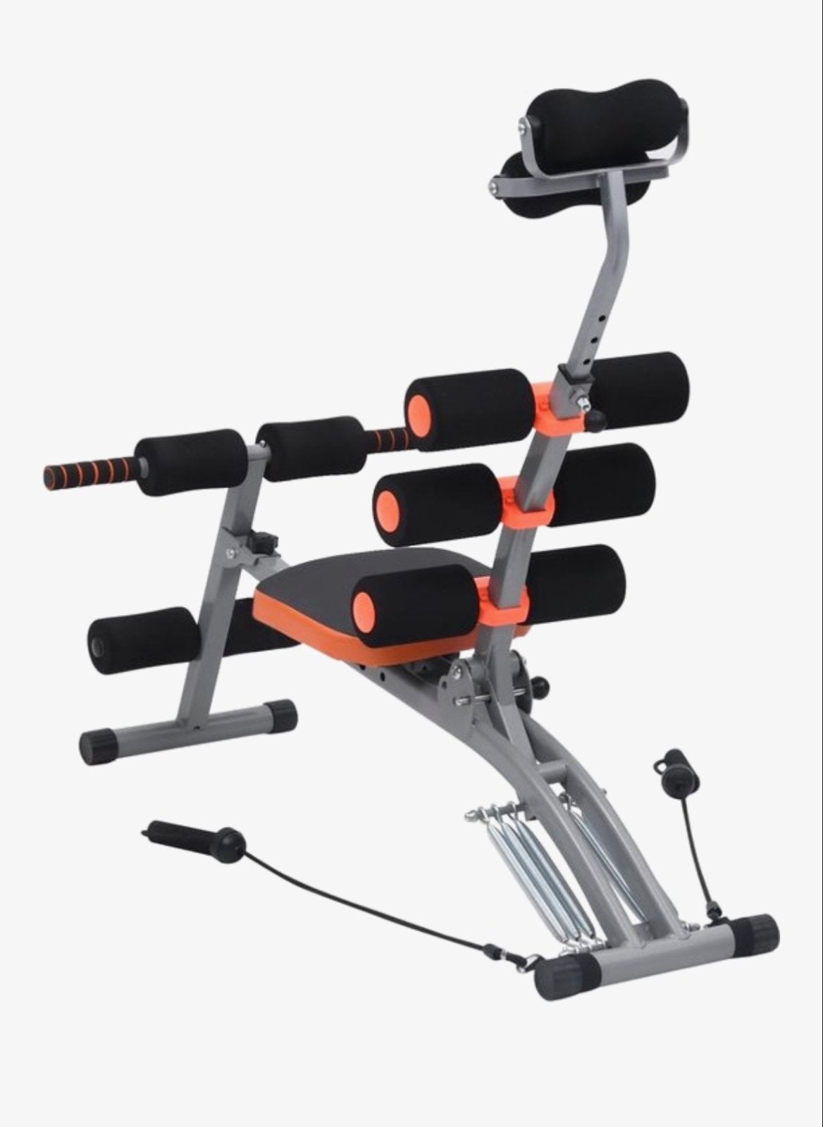 vidaXL Buikspiertrainer - L-vormig - met elastische koorden, Sport en Fitness, Fitnessapparatuur, Krachtstation, Armen, Ophalen of Verzenden