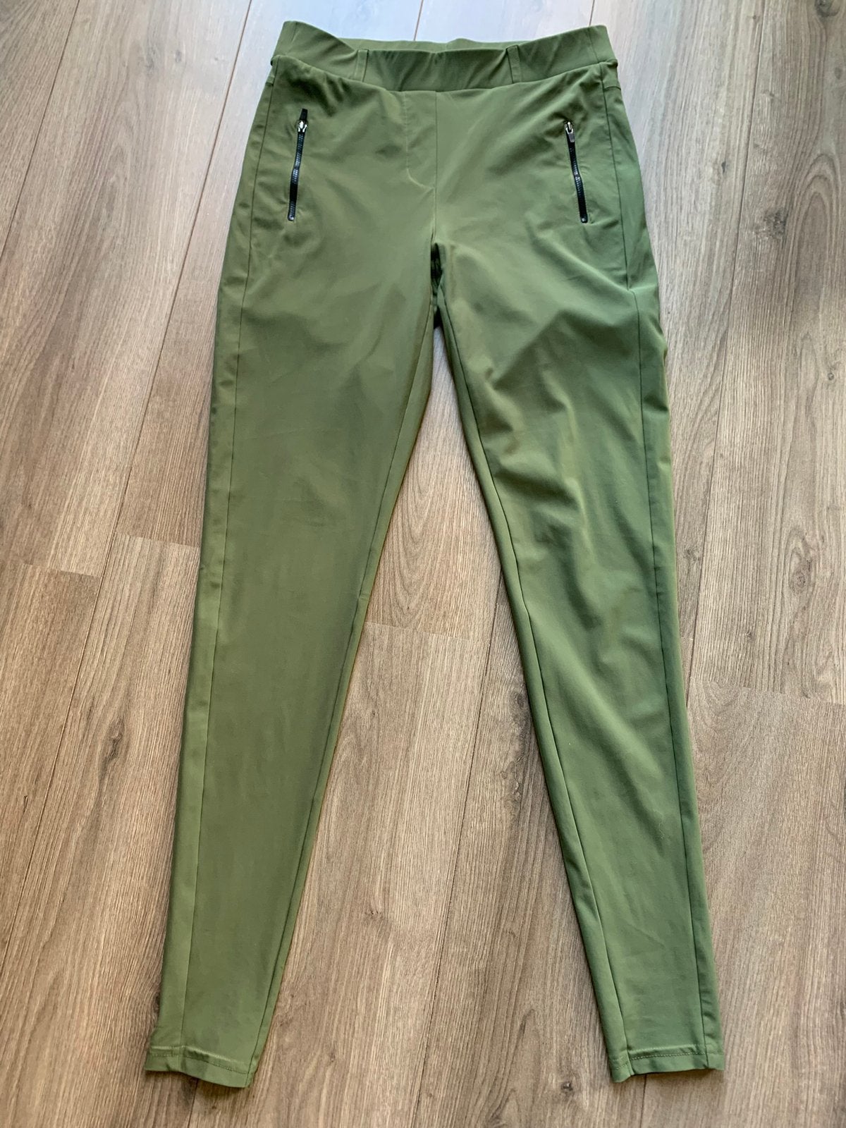 Groen travelstof broek, Studio Anneloes, maat S, Ophalen, Zo goed als nieuw, Maat 36 (S), Lang