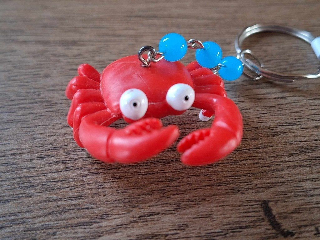 Sleutelhanger : Krab !!, Info@keycharms.nl, Dier of Natuur, Nieuw, Medemblik