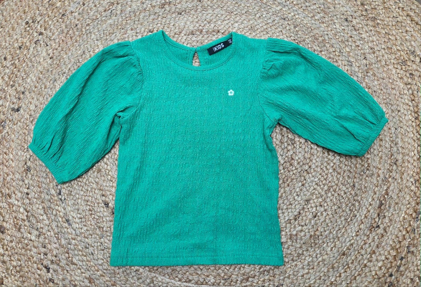 Mooi groen shirtje Europe kids maat 110/116, Kinderen en Baby's, Kinderkleding | Maat 110, Europe Kids, Meisje, Ophalen of Verzenden