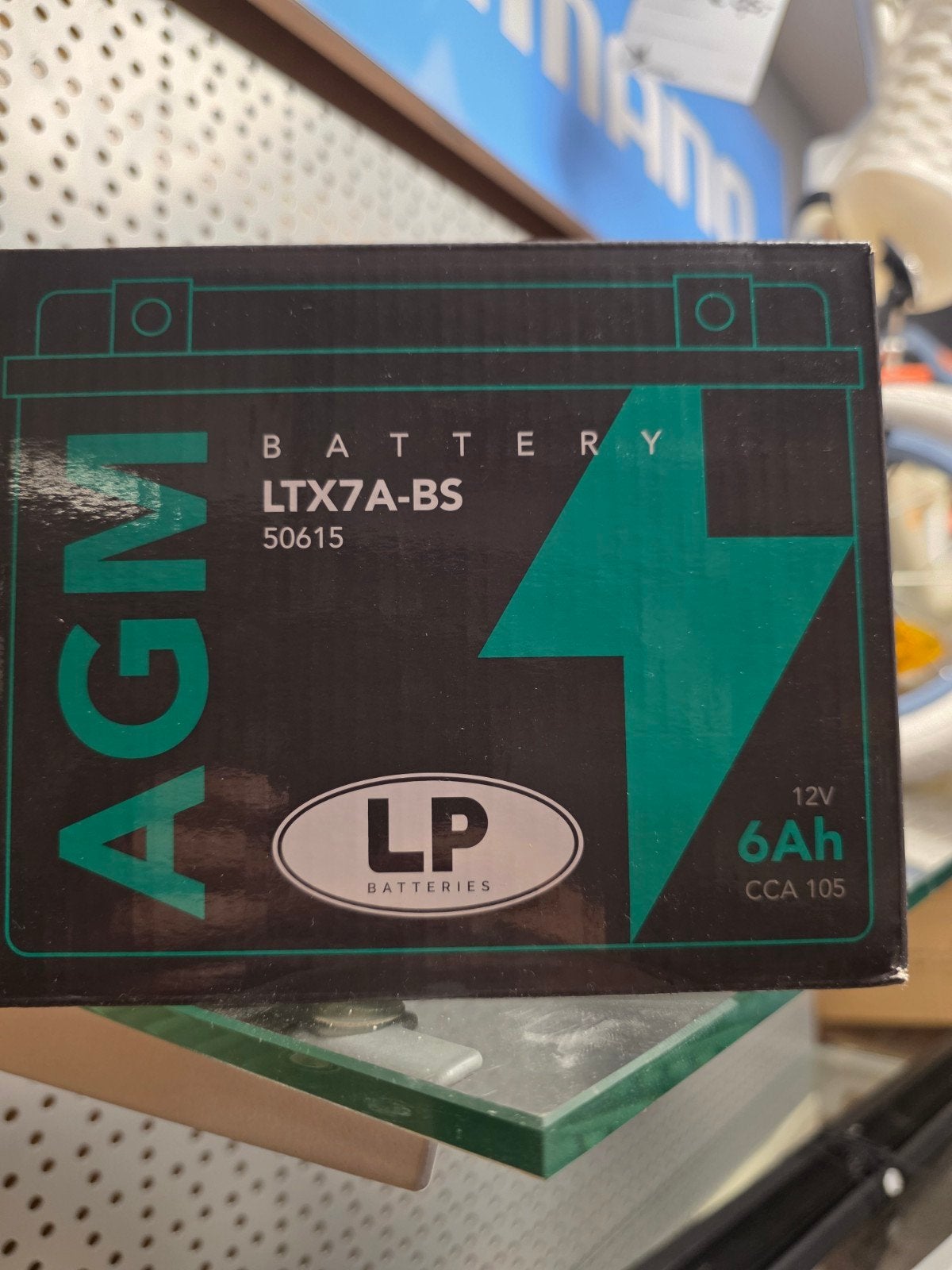 AGM LTX7A-BS 12V 6Ah Accu voor Scooter/Motor, Nieuw