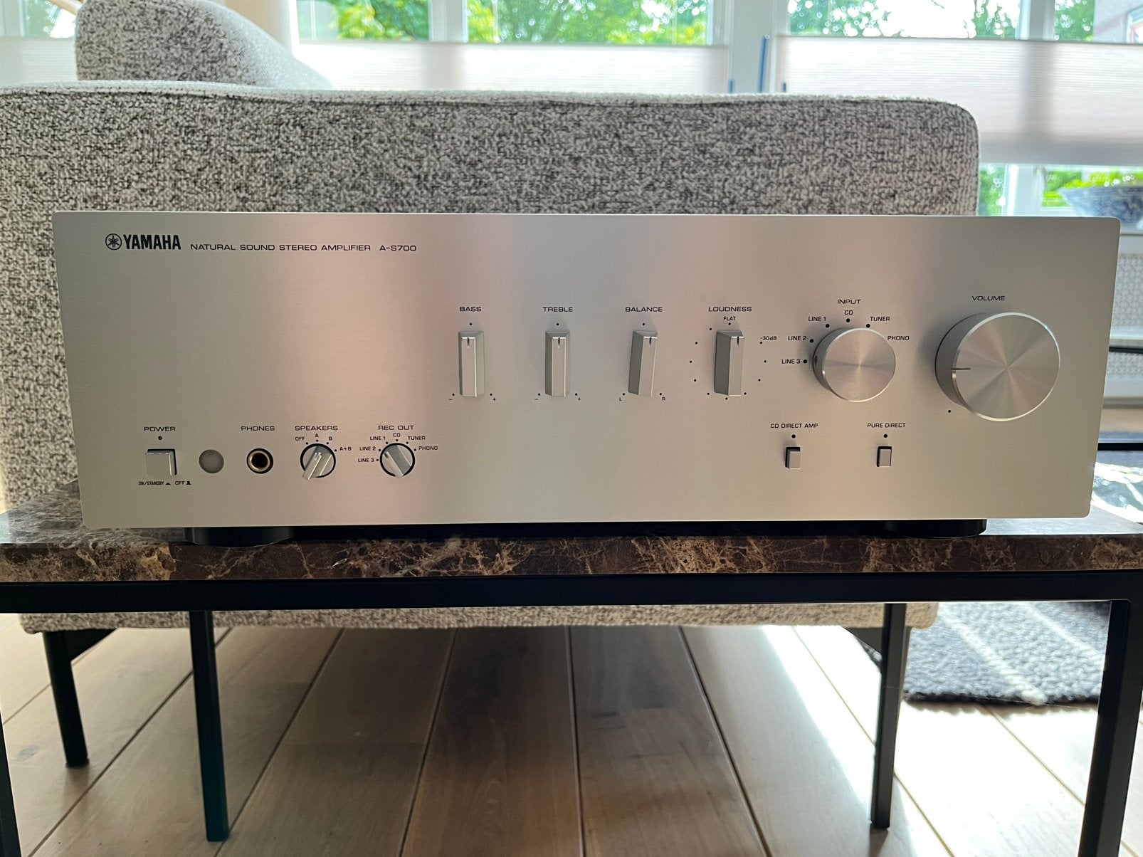 Yamaha A-S700 stereo versterker zeer goede staat, Ophalen of Verzenden, Gebruikt, 120 watt of meer, Yamaha