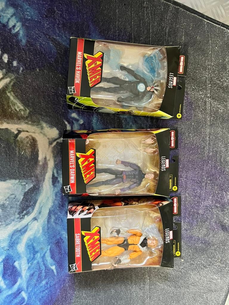 Drie marvel legends X-men figuren, Ophalen of Verzenden, Gebruikt, Overige typen