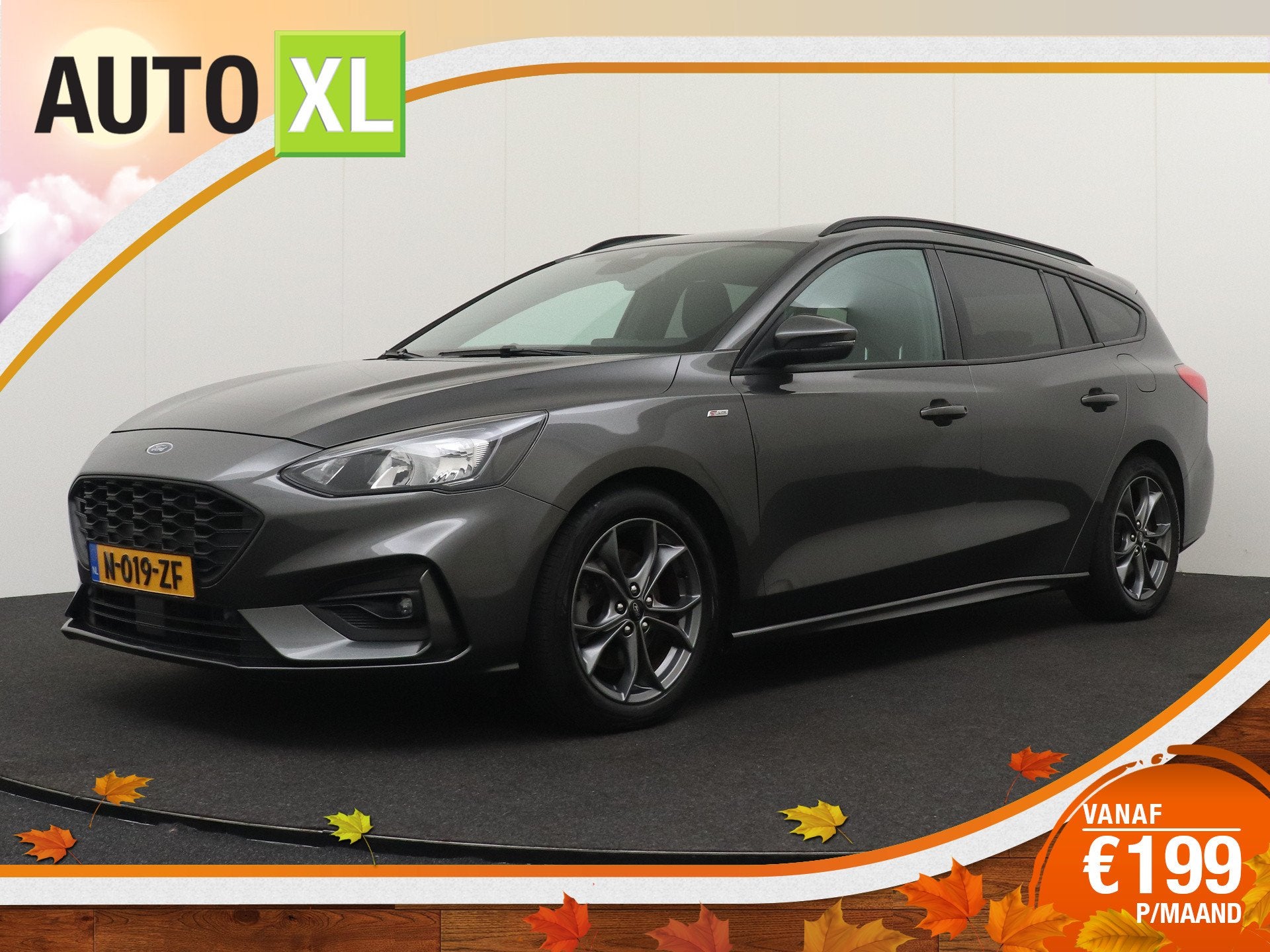 Ford FOCUS Wagon 126 PK Aut. ST-Line Carplay Stoelverw. Crui, Dealer onderhouden, Stof, Gebruikt, 715 kg