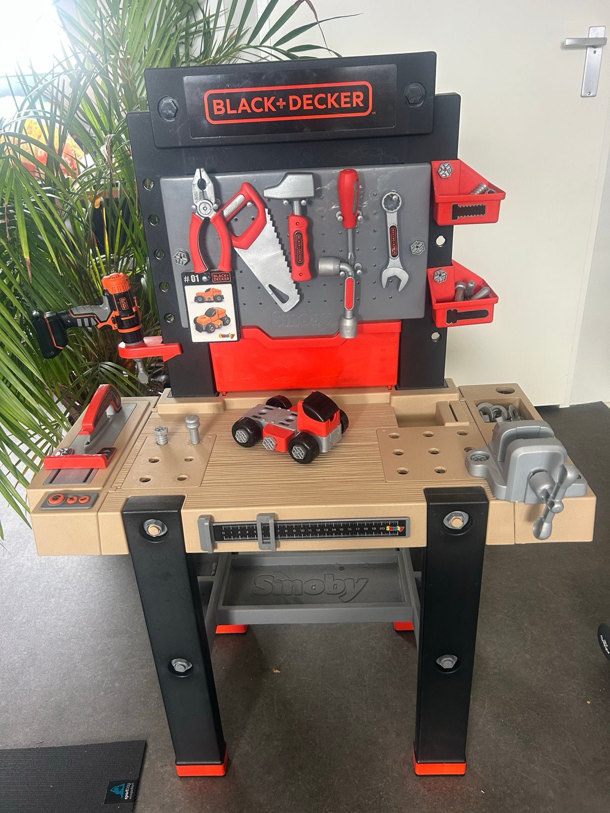 Black+Decker Smoby Werkbank voor Kinderen, Ophalen, Zo goed als nieuw, Bouwen, Met geluid