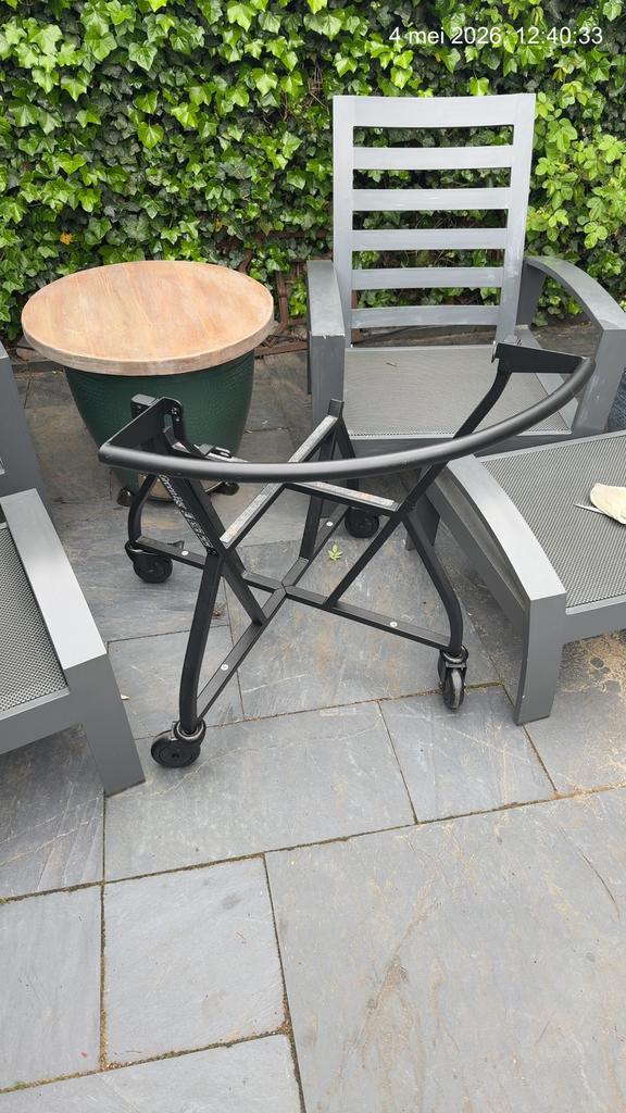 BIg Green Egg IntEggrated nest + Handler XL, Ophalen, Zo goed als nieuw, Big Green Egg (origineel)