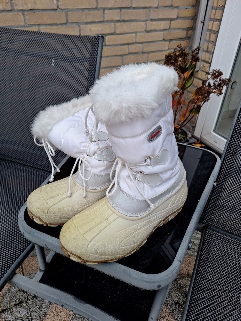 Snowboots - HAWKS - Maat 39/40 - Wit/Creme Kleurig - ZGAN, Ophalen of Verzenden, Gedragen, Maat 38/40 (M), Jack