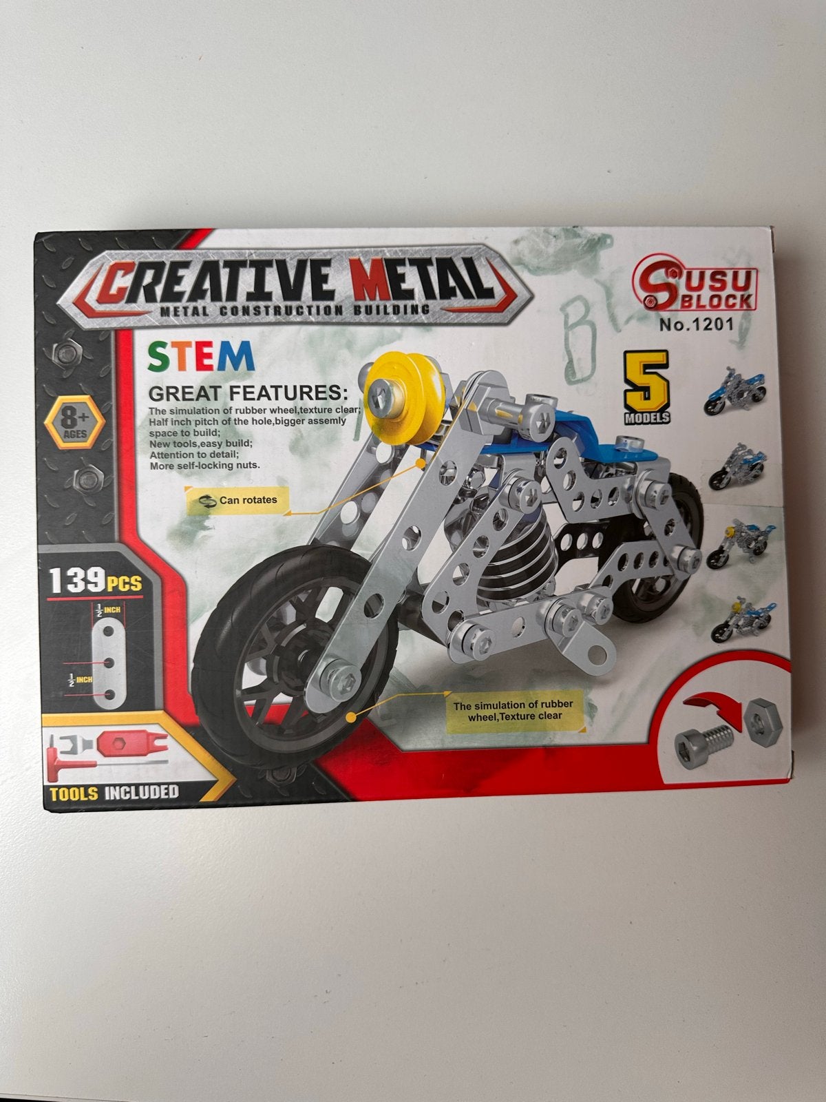 Creative Metal Constructie Speelgoed - 5 Modellen, Ophalen of Verzenden, Nieuw, Overige merken