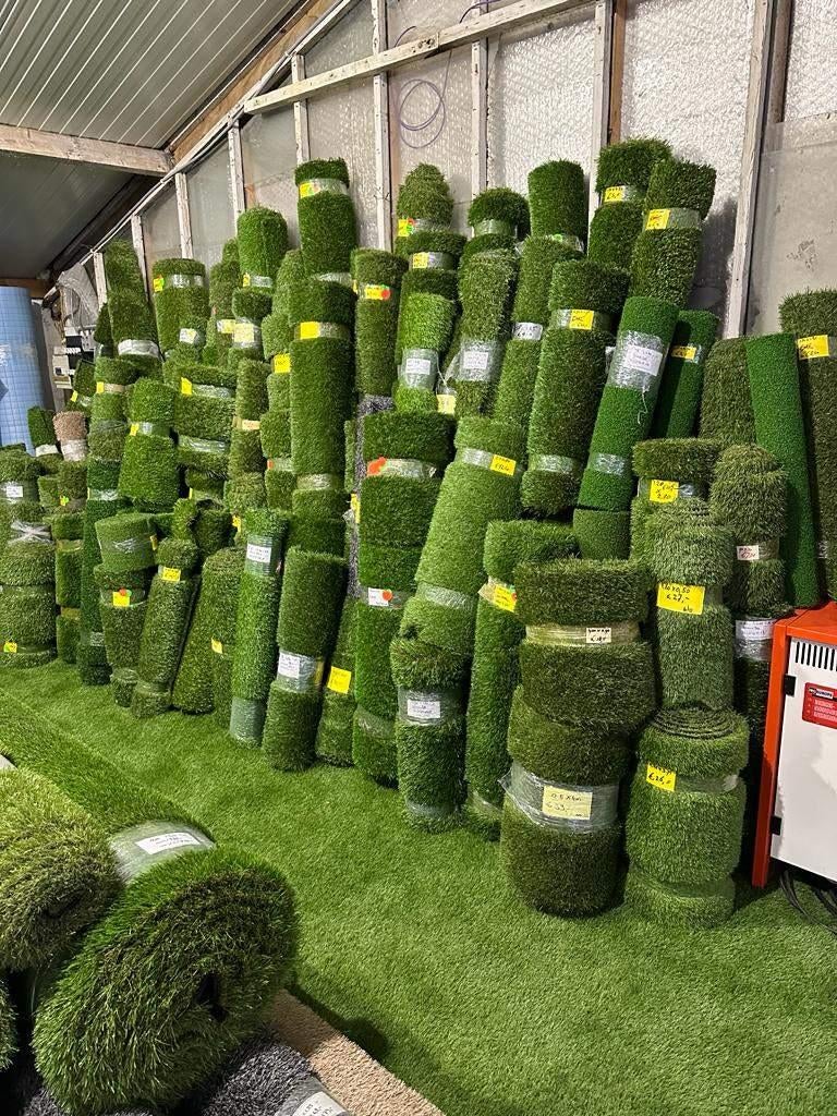 Kunstgras uitverkoophoek! Combi deal! €10,- per m2 | OP = OP, Tuin en Terras, Gras en Kunstgras, Ophalen of Verzenden, Nieuw, 20 m² of meer