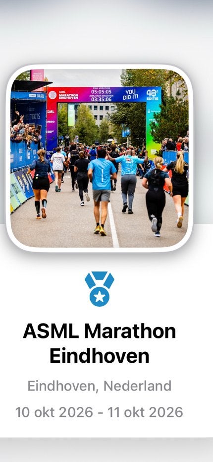 ASML halve marathon ticket eindhoven, Tickets en Kaartjes, Eén persoon, Overige soorten