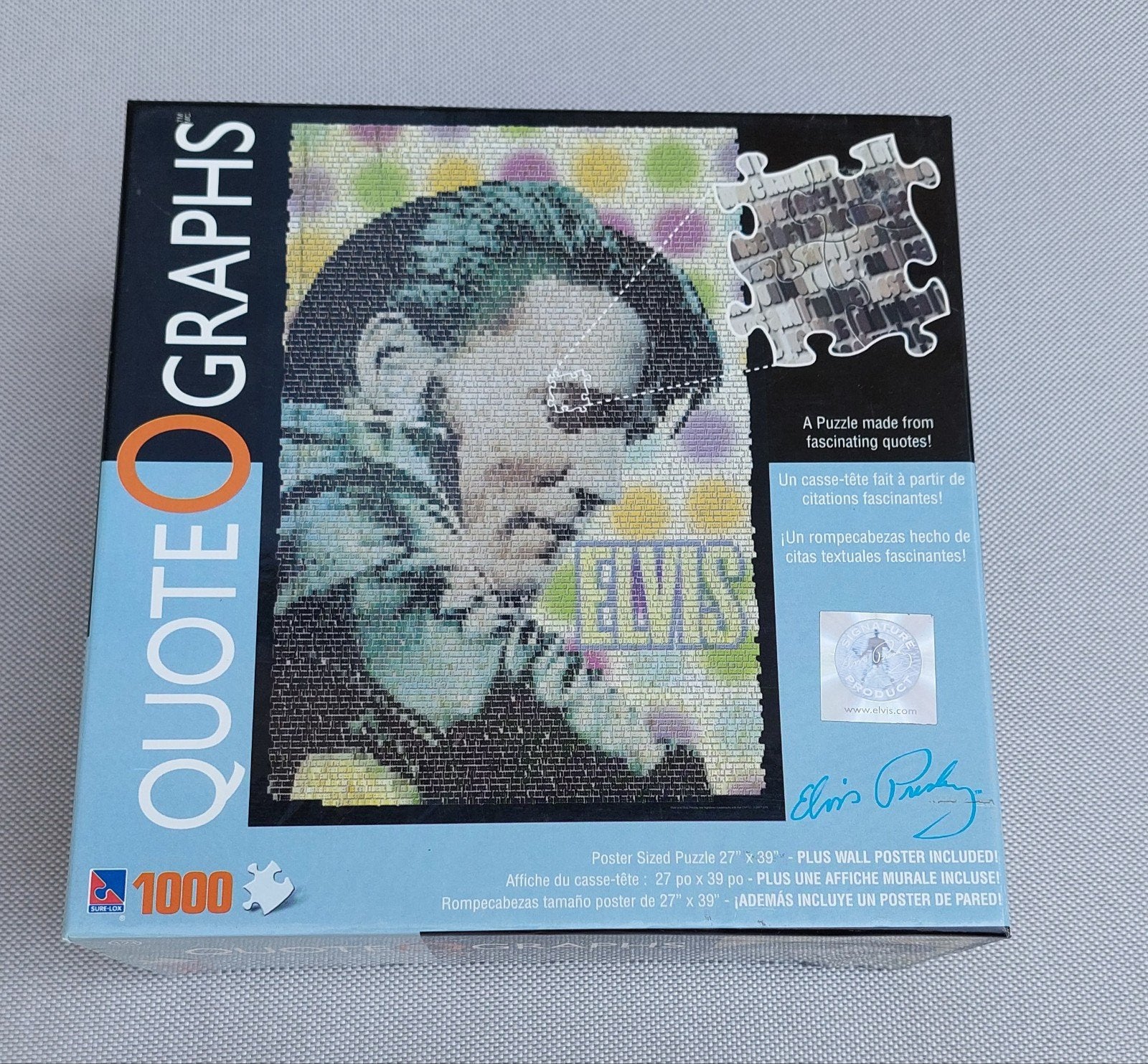Legpuzzel Elvis Presley 1000 stukjes, Ophalen of Verzenden, 500 t/m 1500 stukjes, Nieuw