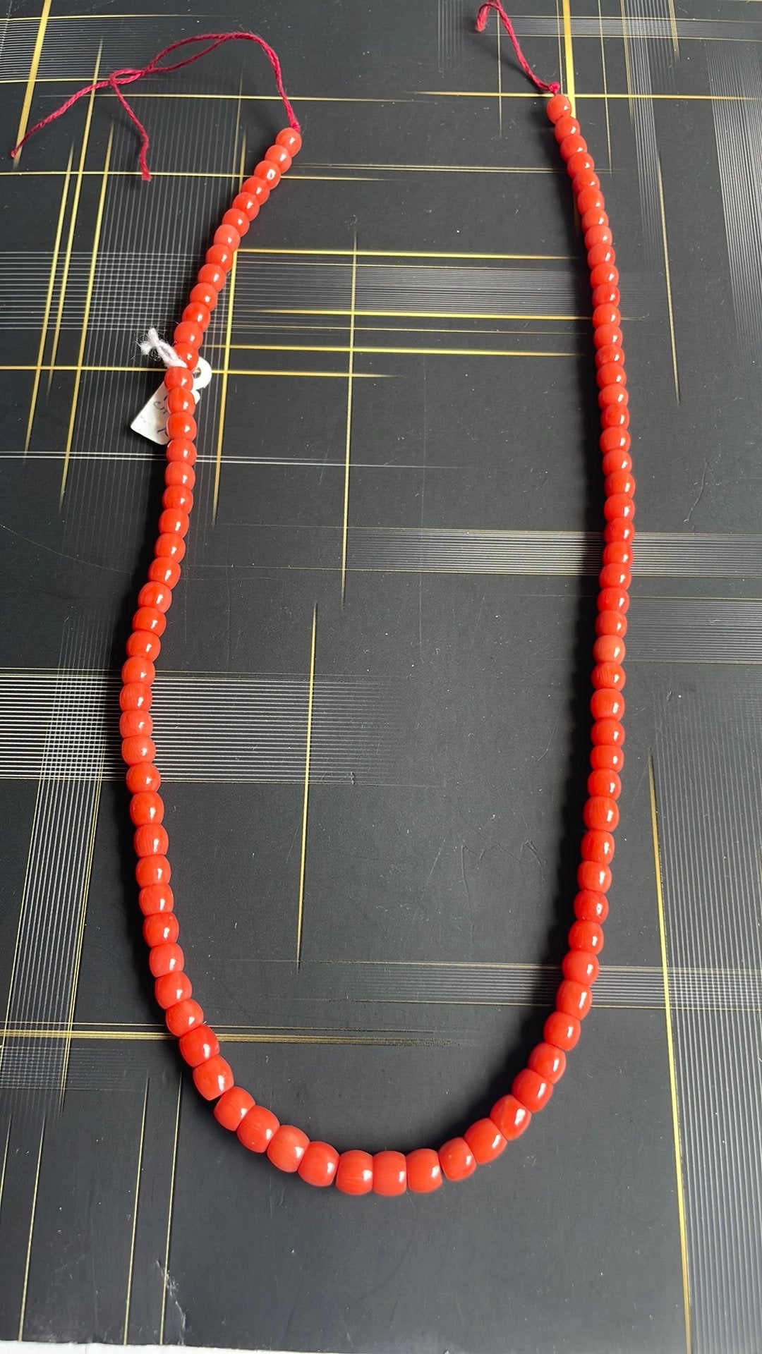 Bloedkoraal streng ongeregen 41cm 5,5mm, Ophalen, Nieuw, Rood, Overige materialen