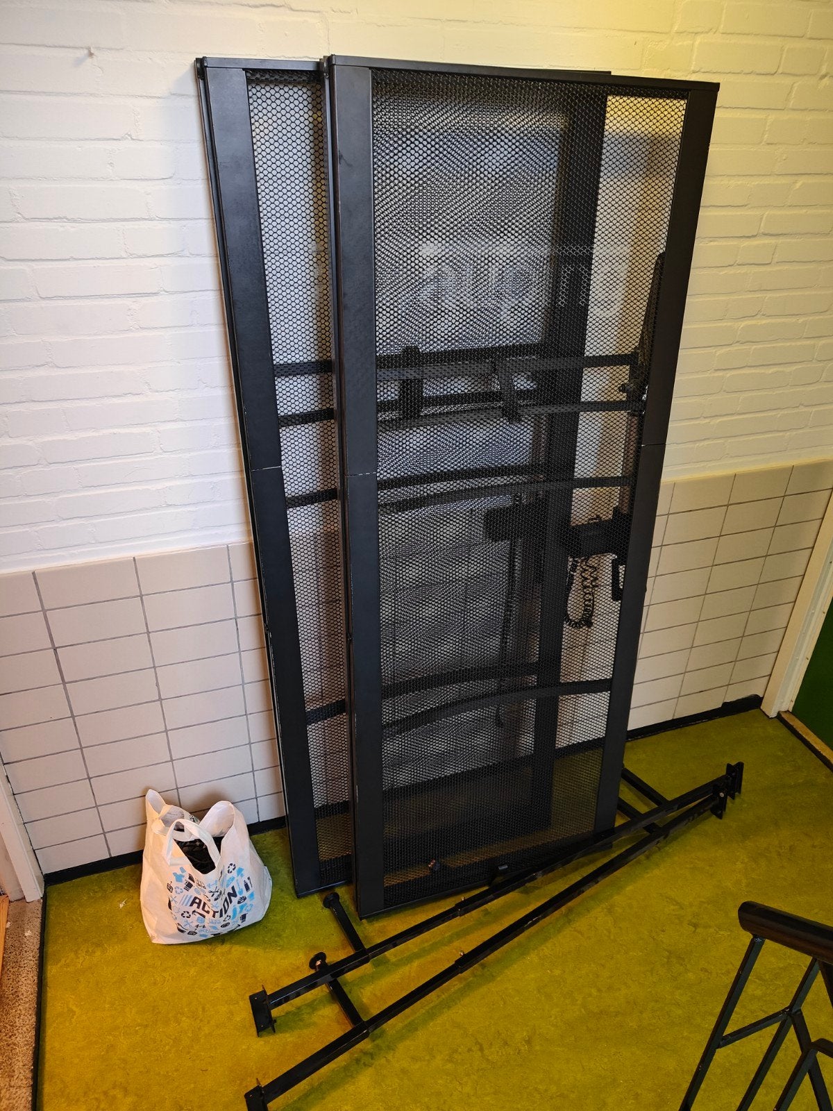 Auping - Twee elektrische spiralen/bedbodems, Ophalen, Gebruikt, Eenpersoons, 80 cm