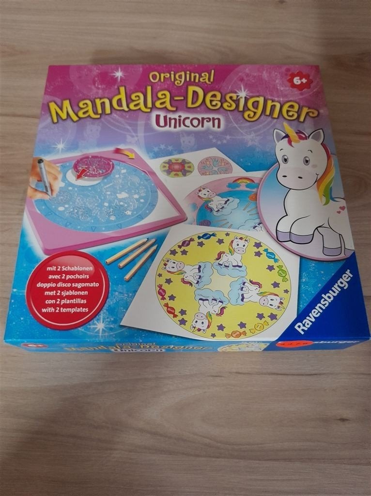 Original Mandala Designer unicorn - s4476, Hobby en Vrije tijd, Gezelschapsspellen | Bordspellen, Verzenden, Zo goed als nieuw