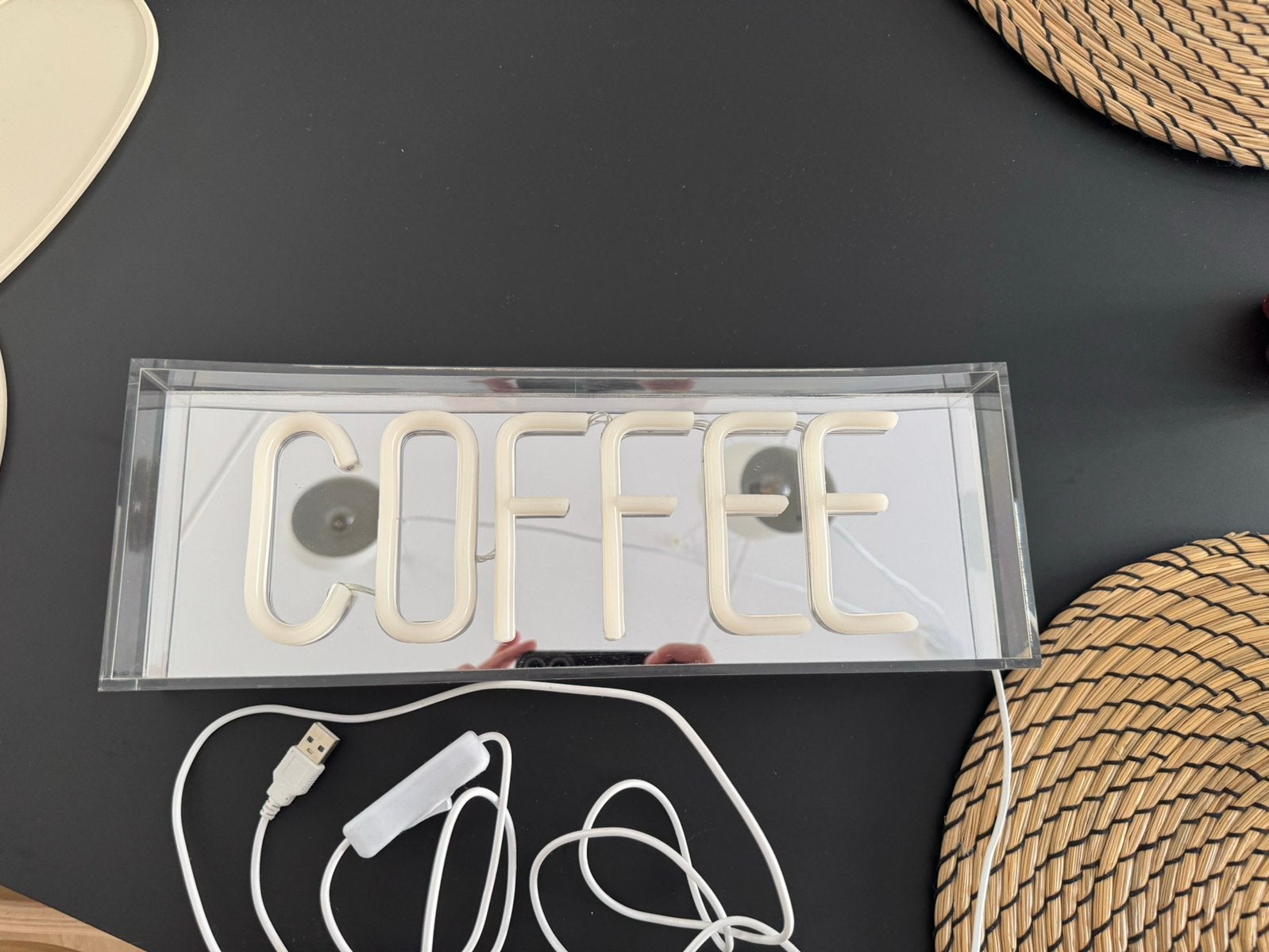 Coffee neon ledlamp kwantum, Ophalen, Zo goed als nieuw