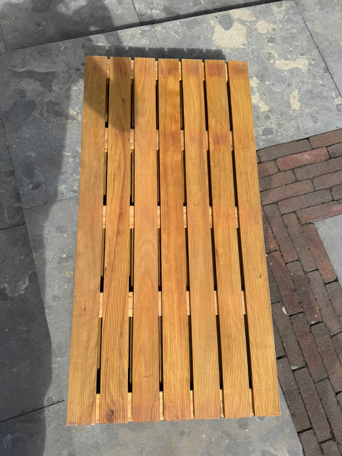 Ongebruikte hardhouten (vlonder)tegels, Tuin en Terras, Ophalen, Nieuw, Hout