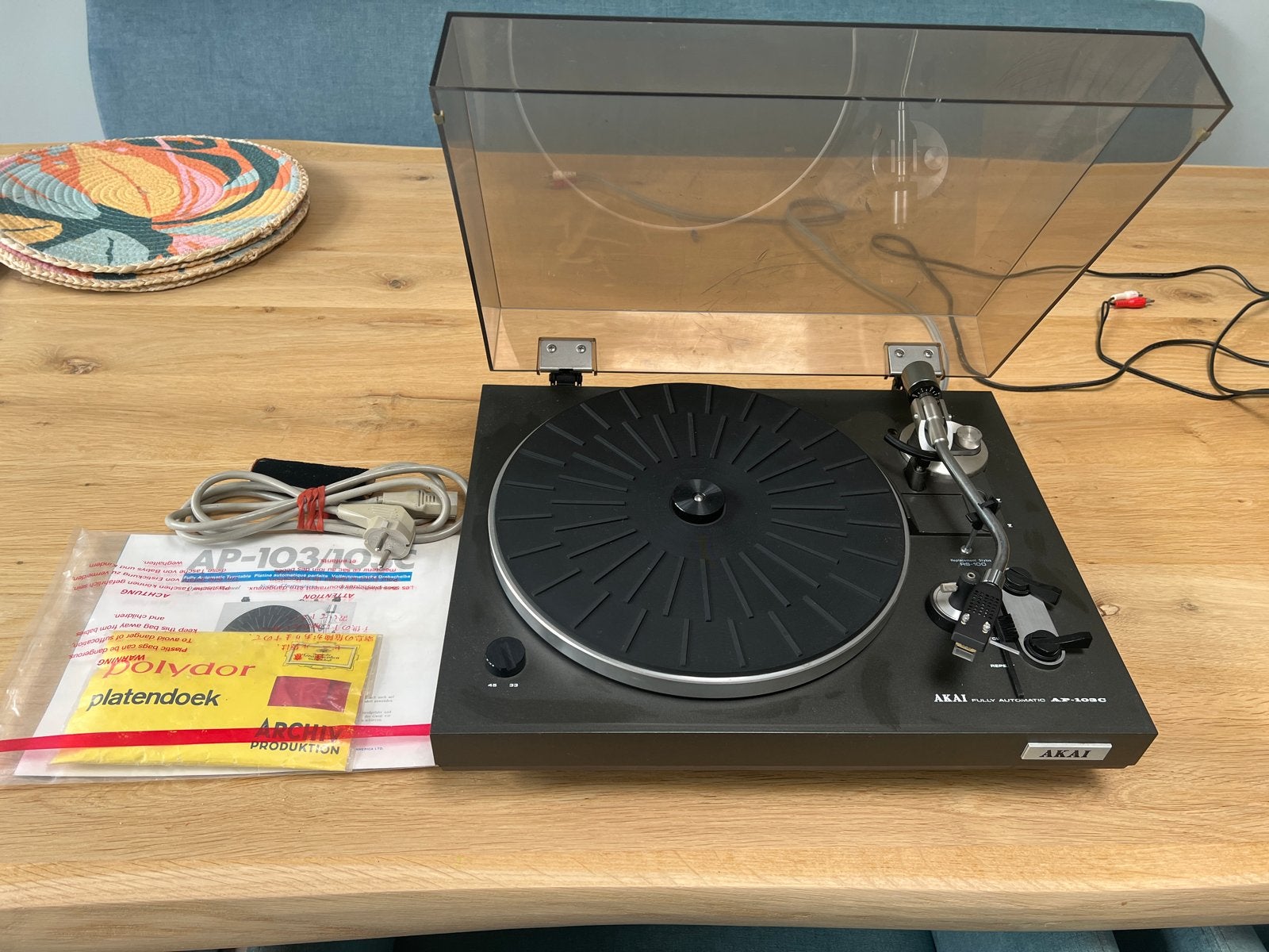 Akai AP-103C Volautomatische Platenspeler, Audio, Tv en Foto, Ophalen, Automatisch, Zo goed als nieuw, Platenspeler