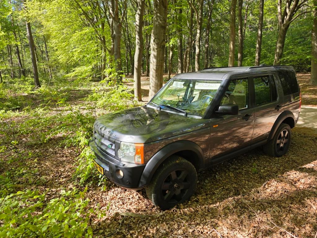 Land Rover Discovery 3 HSE | GRIJS kenteken| APK | Trekhaak, Auto's, Land Rover, Automaat, Beige, Elektronische parkeerrem, Leder