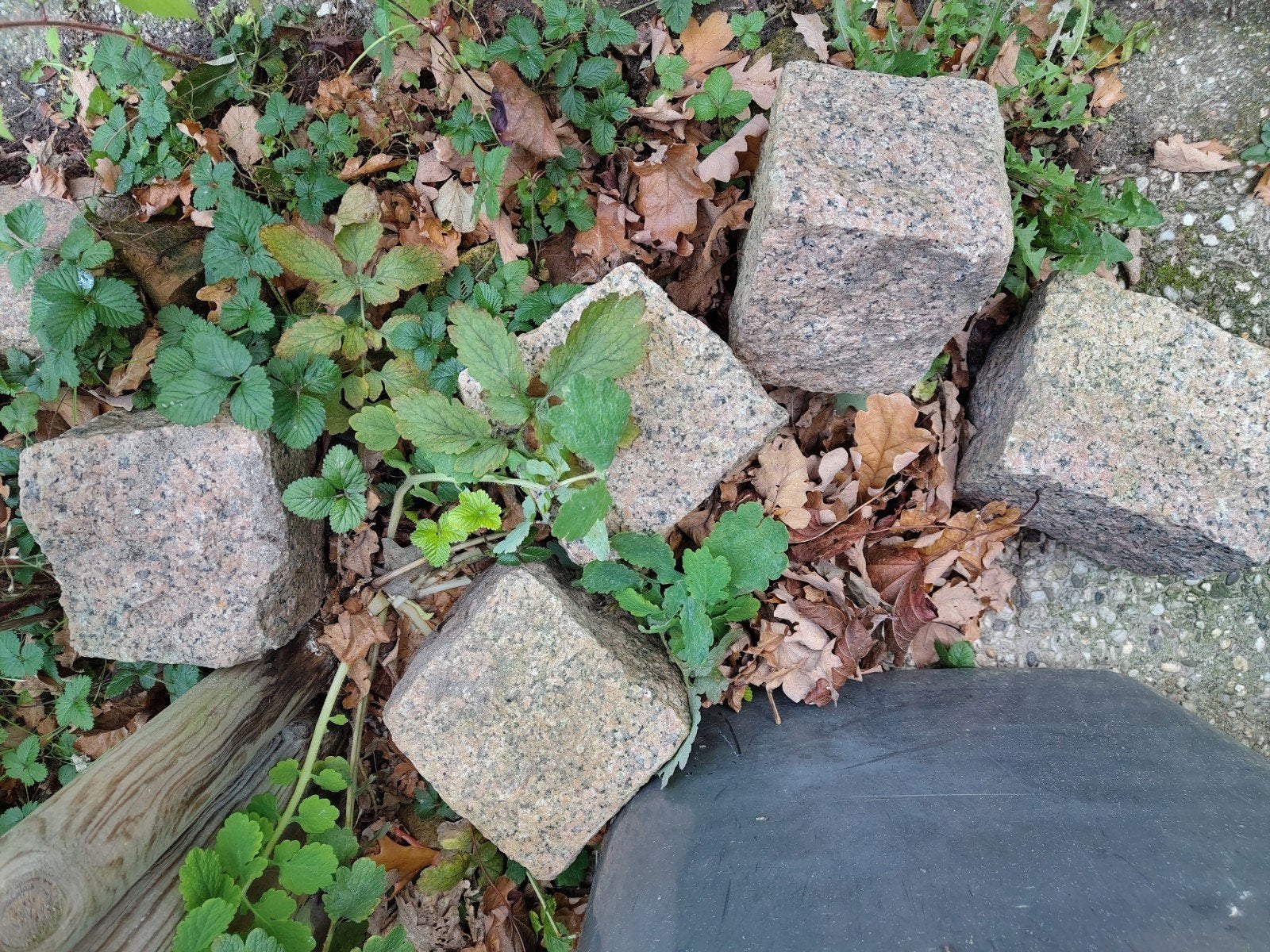 6 siersteen/keien, Ophalen, Gebruikt, Roze, Kei
