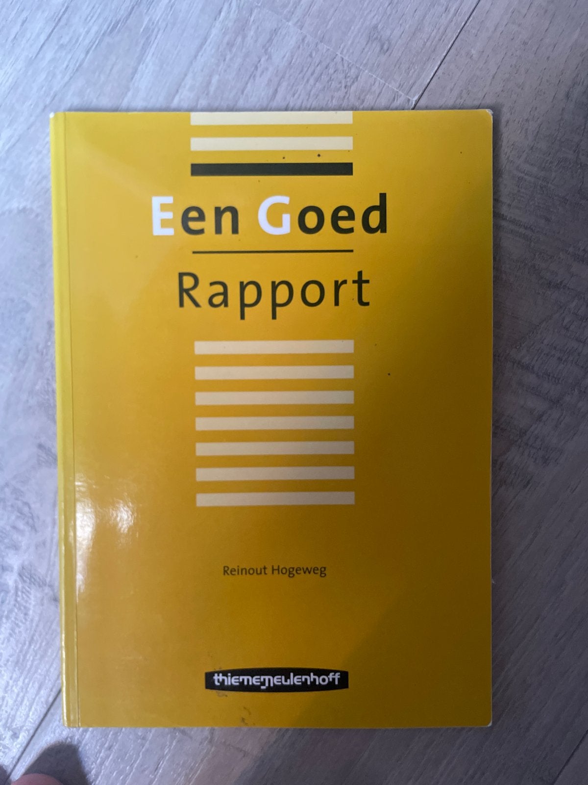 Een Goed Rapport - Reinout Hogeweg (ThiemeMeulenhoff), Boeken, Ophalen of Verzenden, Gamma, Zo goed als nieuw, HBO