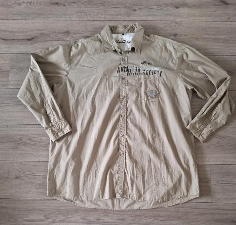 Cargo Legendary Flight herenoverhemd beige 4XL katoen, Kleding | Heren, Overhemden, Cargo, Beige, Ophalen of Verzenden, Zo goed als nieuw