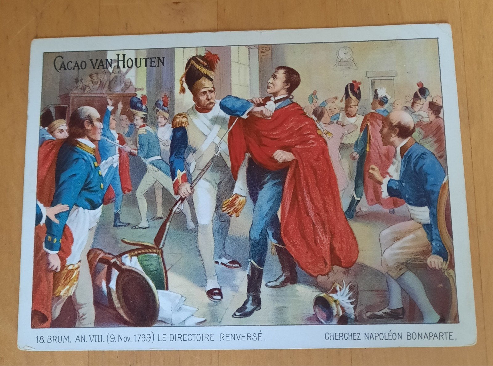 VAN HOUTEN CACAO - OUDE KAART - NAPOLEON, Verzamelen, Ophalen of Verzenden, Gebruikt, Overige typen