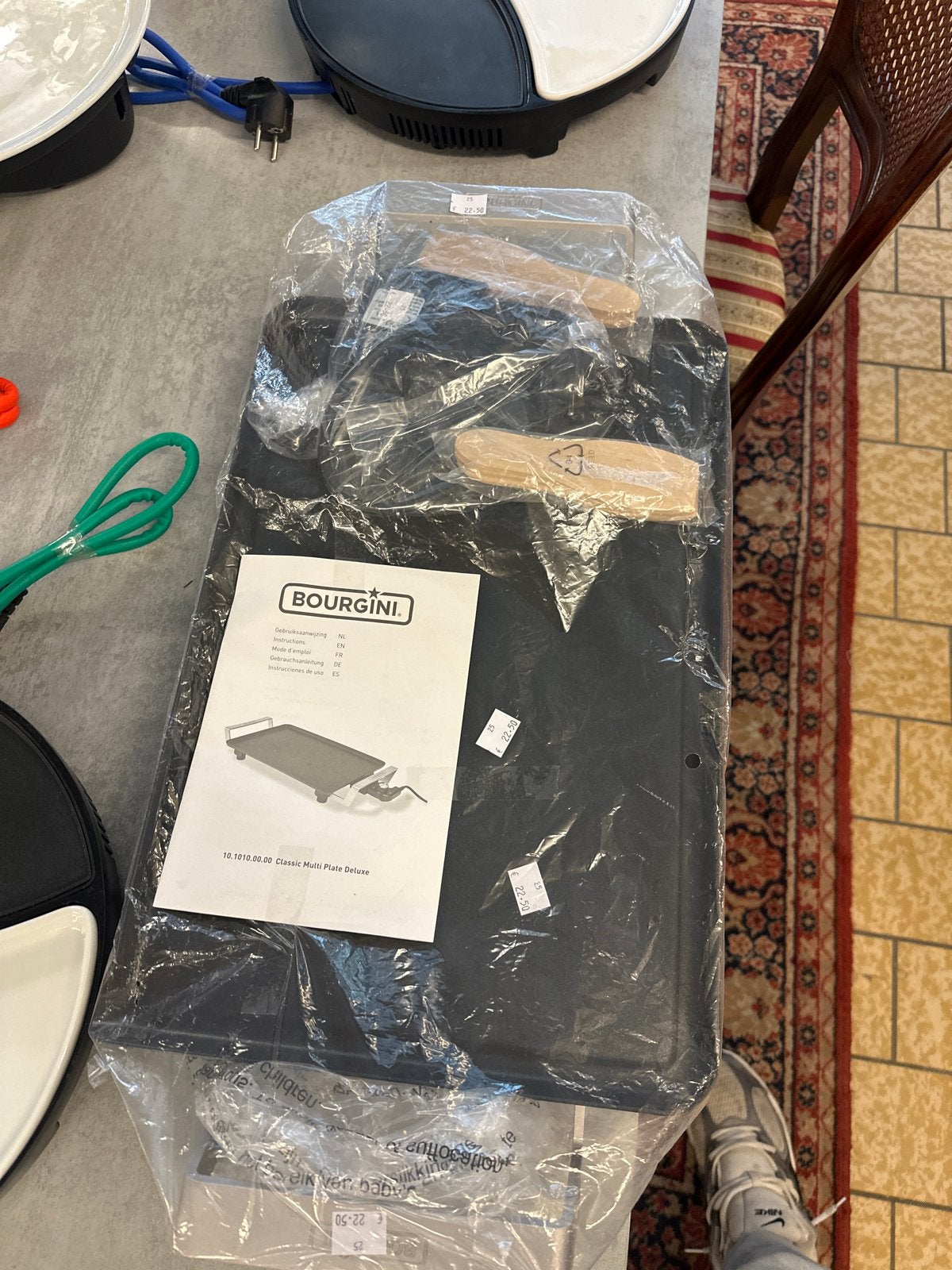 BOURGINI Classic Multi Plate Deluxe Tafelgrill - Nieuw, Ophalen, Vaatwasmachinebestendig, ., Nieuw