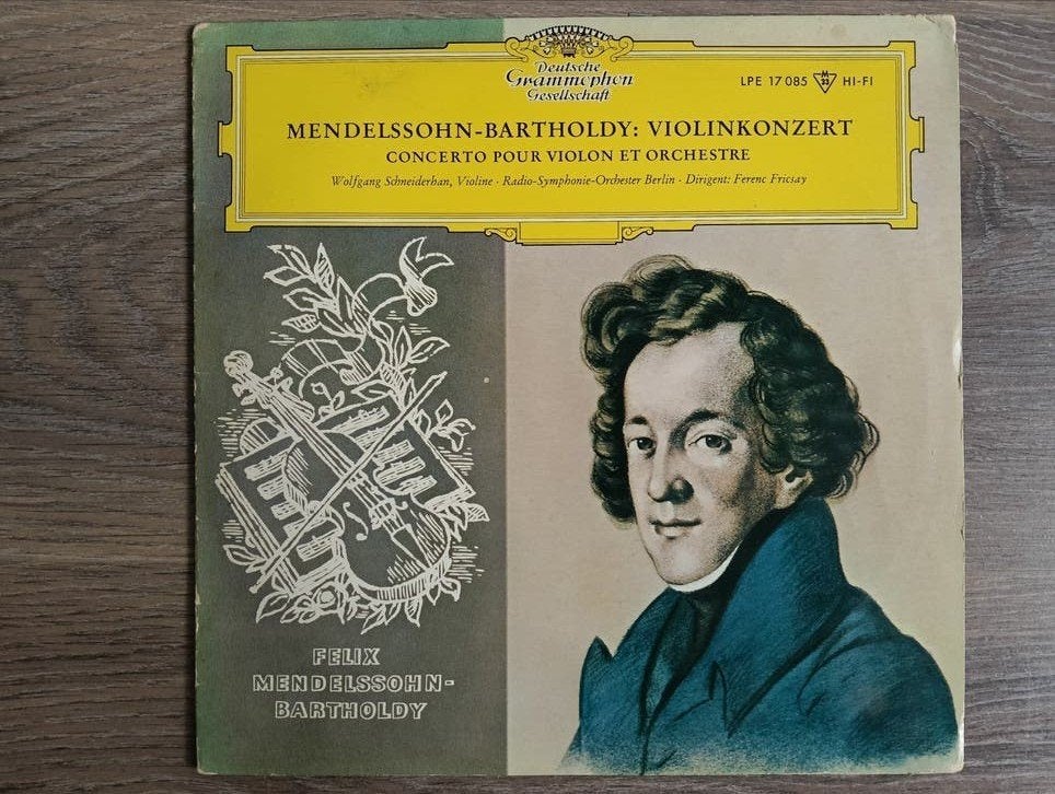 Mendelssohn Vioolconcert e-moll op. 64 - Deutsche Grammophon, Gebruikt, 10 inch, Soloconcert, Romantiek