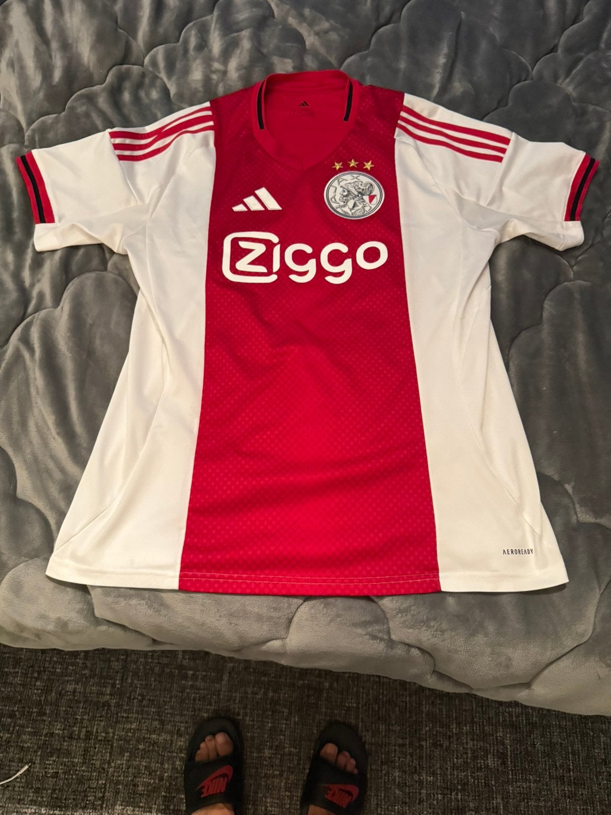 Ajax tshirt origineel uit de fan shop nieuwstaat !, Maat L, Ophalen of Verzenden, Zo goed als nieuw, Shirt