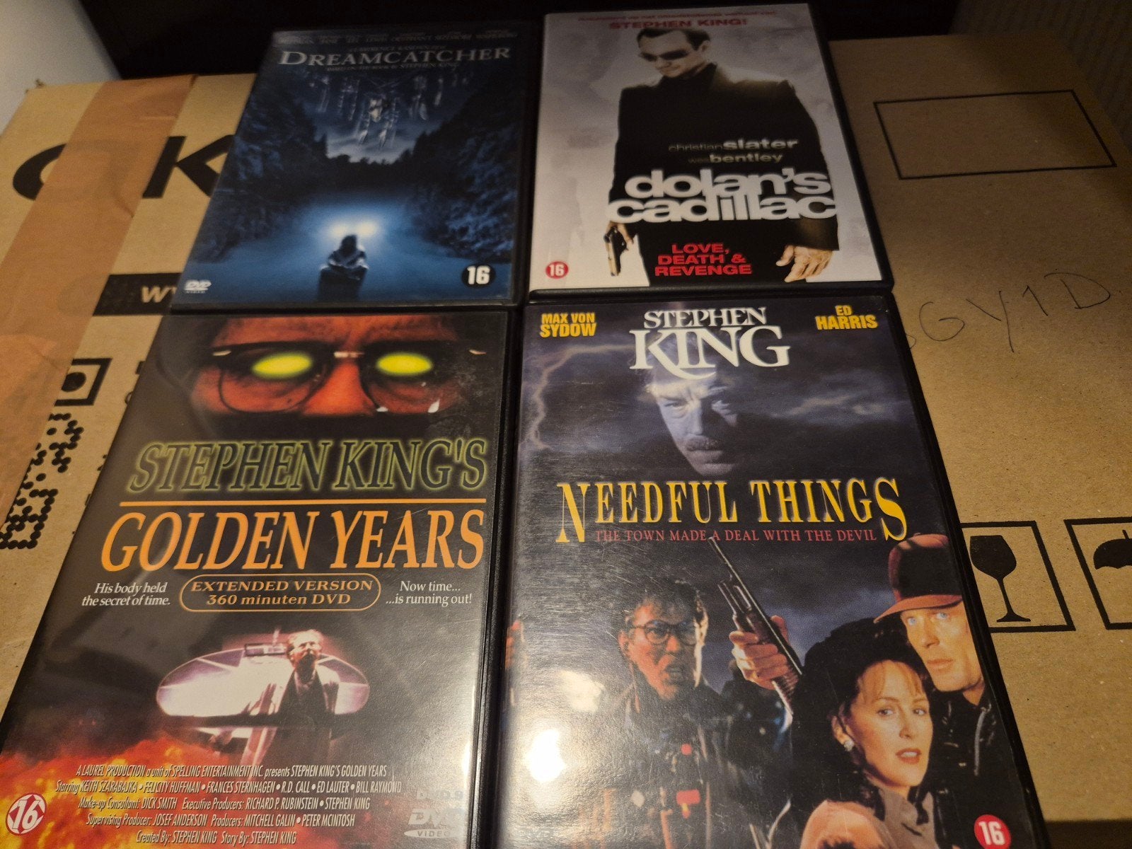 Stephen King's filmpakket, Cd's en Dvd's, Vanaf 16 jaar, Ophalen of Verzenden, Zo goed als nieuw, Overige genres