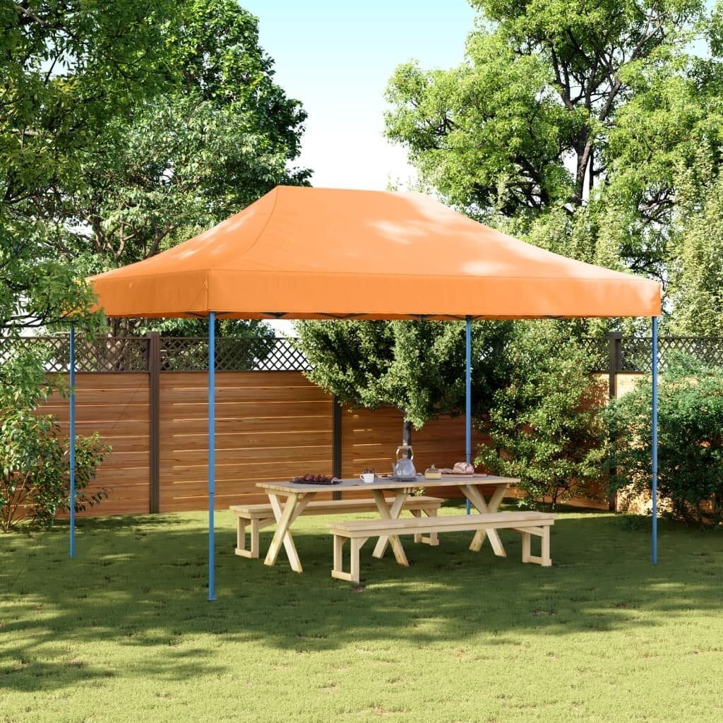 NIEUW Partytent Open inklapbaar pop-up 410x279x315 cm oranje, Partytent, Minder dan 4 meter, Nieuw, Meubelen-Online
