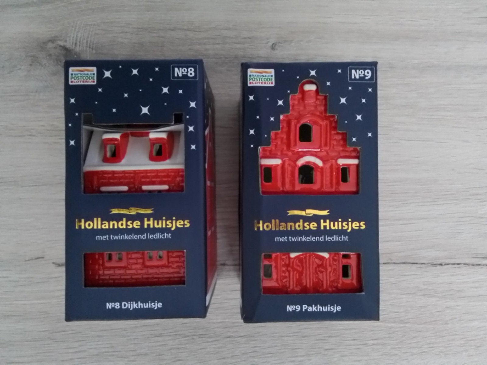 2 nieuwe kersthuisjes postcodeloterij 8 en 9, Diversen, Ophalen of Verzenden, Nieuw