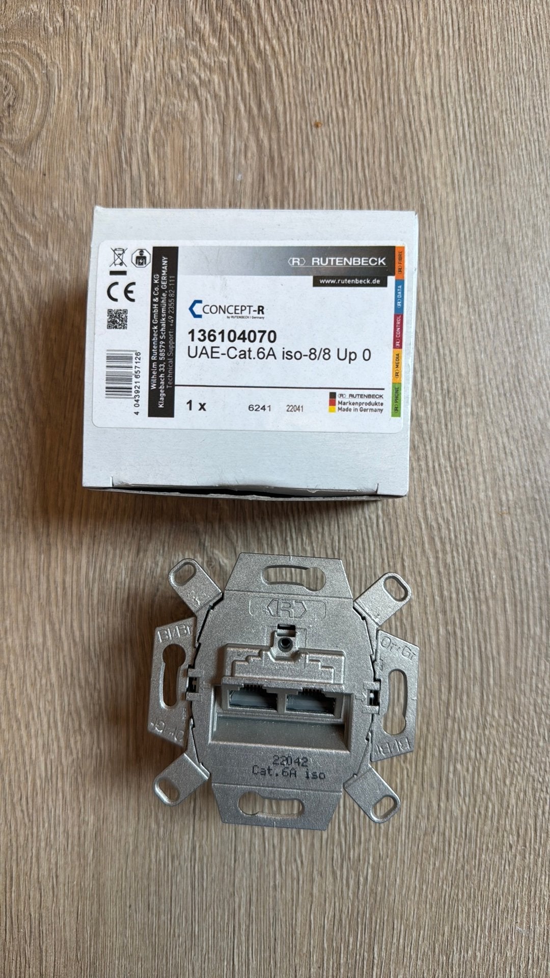 Rutenbeck Cat6a inbouw netwerkaansluiting, Ophalen of Verzenden, Nieuw