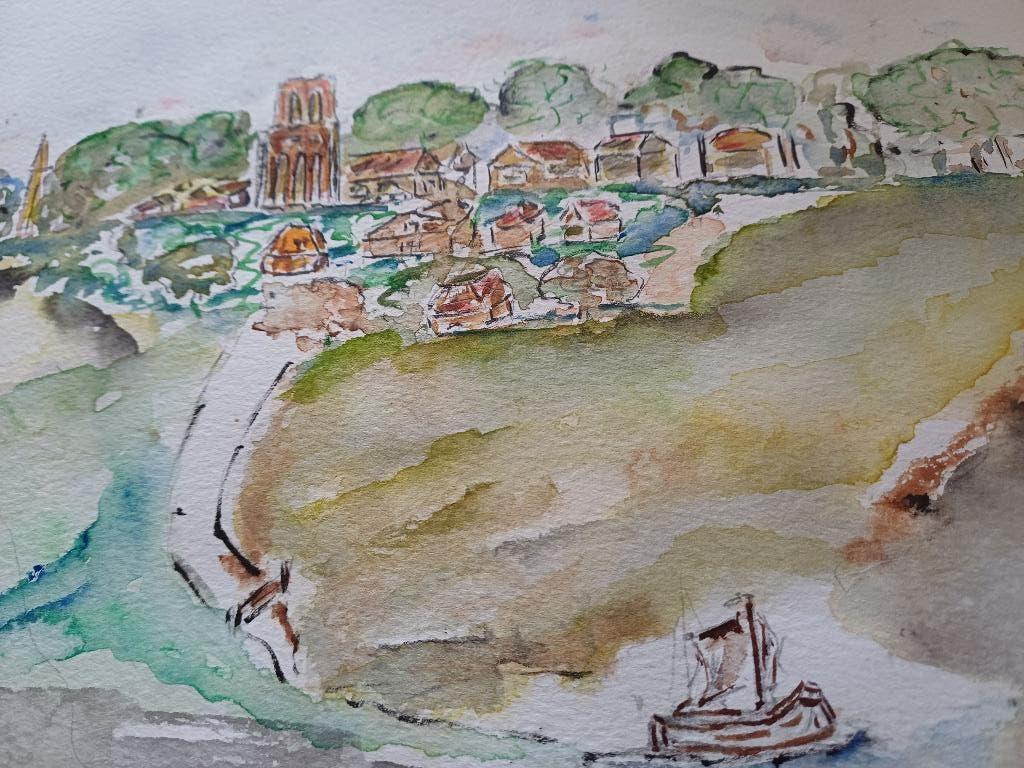 Aquarel Ransdorp, Verzenden, Nieuw