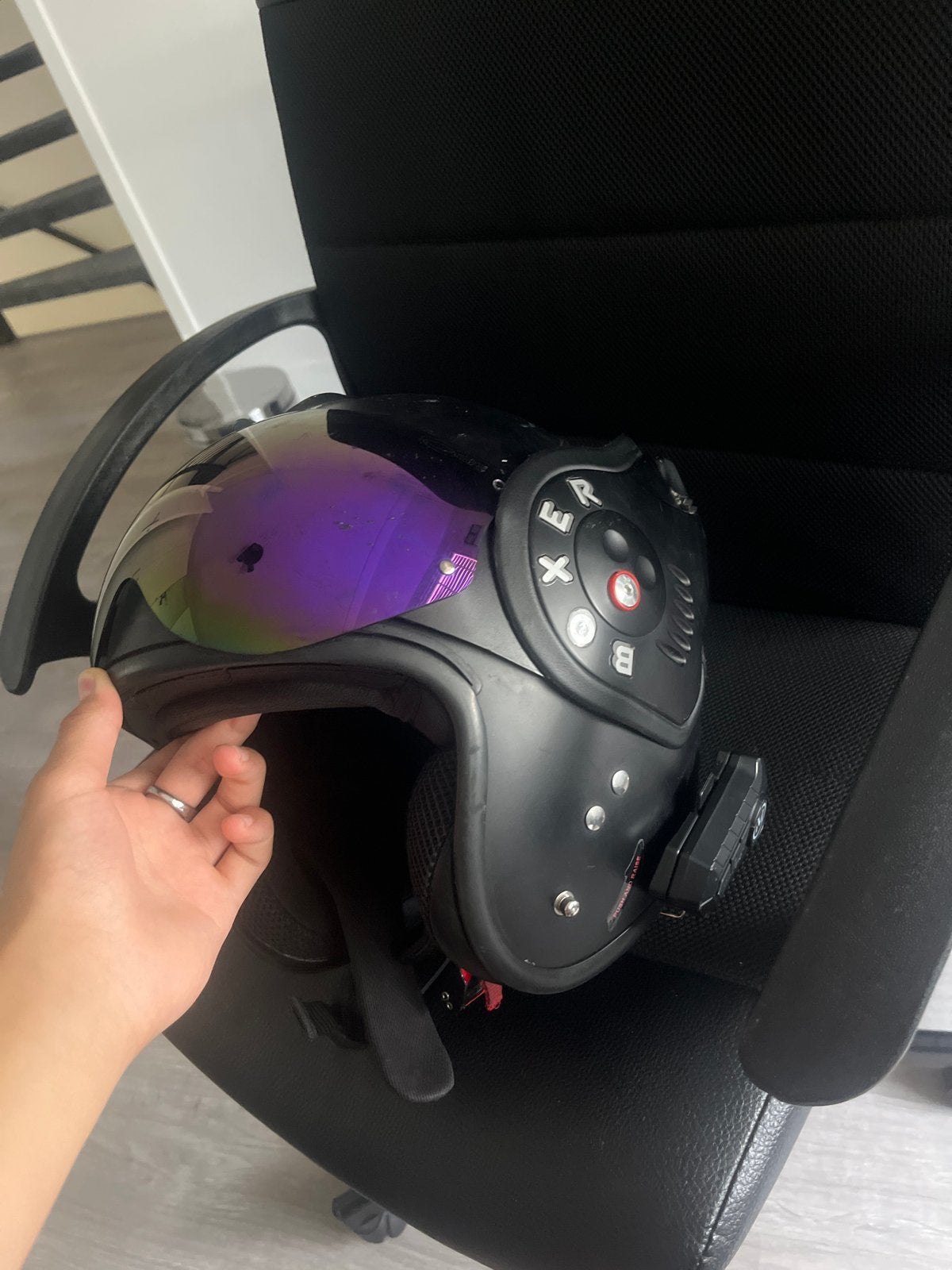Roof Boxer V8 helm - Maat SM (57), Motoren, Kleding | Motorhelmen, Overige merken, Systeemhelm, Heren, Ophalen of Verzenden