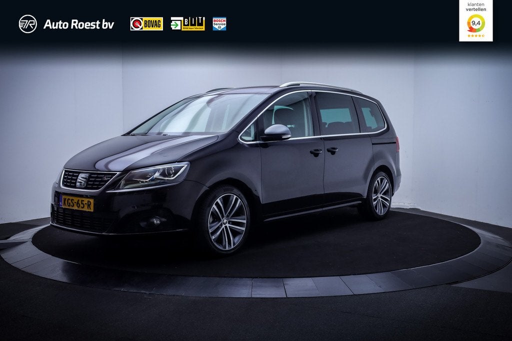 SEAT Alhambra 1.4 TSI 150Pk 7P. FR INTENS XENON | CAMERA | C, Voorwielaandrijving, 15 km/l, Zwart, 4 cilinders