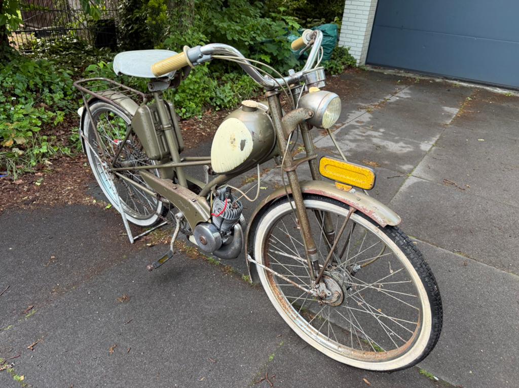 1961 Kapitein Mobylette lopend, Fietsen en Brommers, Ophalen, Overige merken