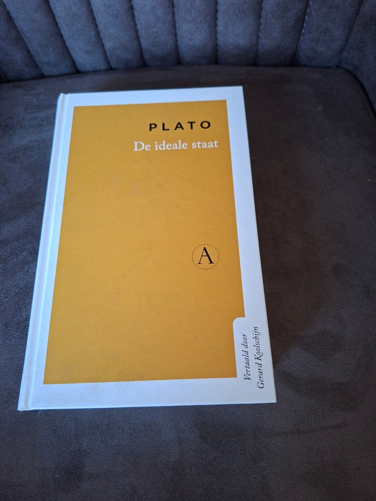 Plato - De ideale staat (Vertaald door Gerard Koolschijn), Ophalen of Verzenden, Zo goed als nieuw, Praktische filosofie, Plato