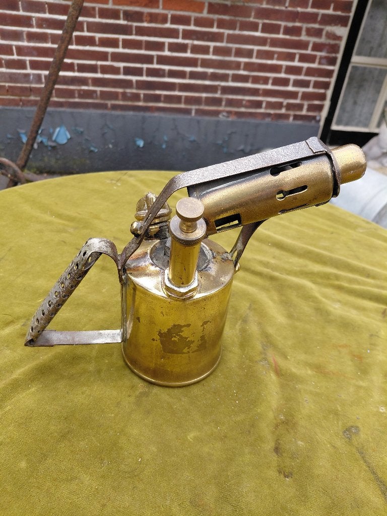 Antieke koperen spiritus brander., Verzenden