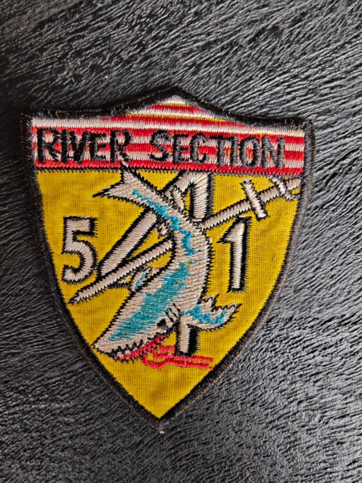 Patch , US Navy Brown Water PBR River Section 541 Vietnam wa, Ophalen of Verzenden, Marine, Amerika, Embleem of Badge
