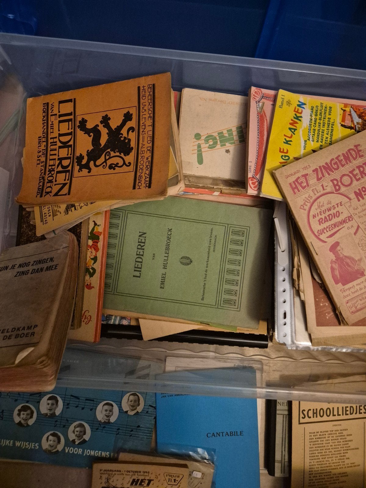 Verzameling oude muziekboeken en liedbundels, Ophalen, Gelezen, Algemeen, Diverse auteurs
