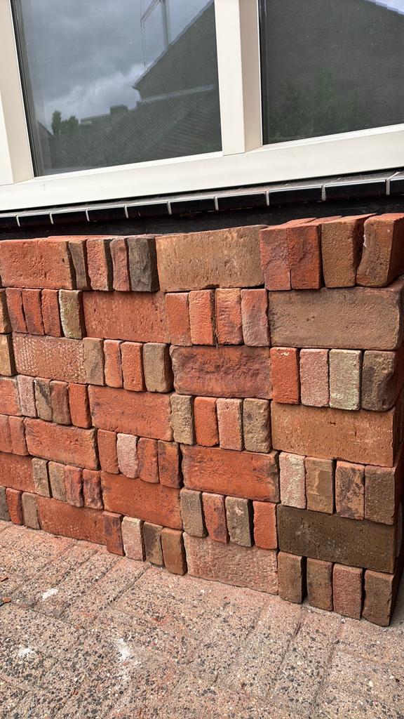 168 Nieuwe Rode Bakstenen - Diverse Tinten, Doe-het-zelf en Verbouw, Metselstenen, Ophalen, Nieuw, Bakstenen