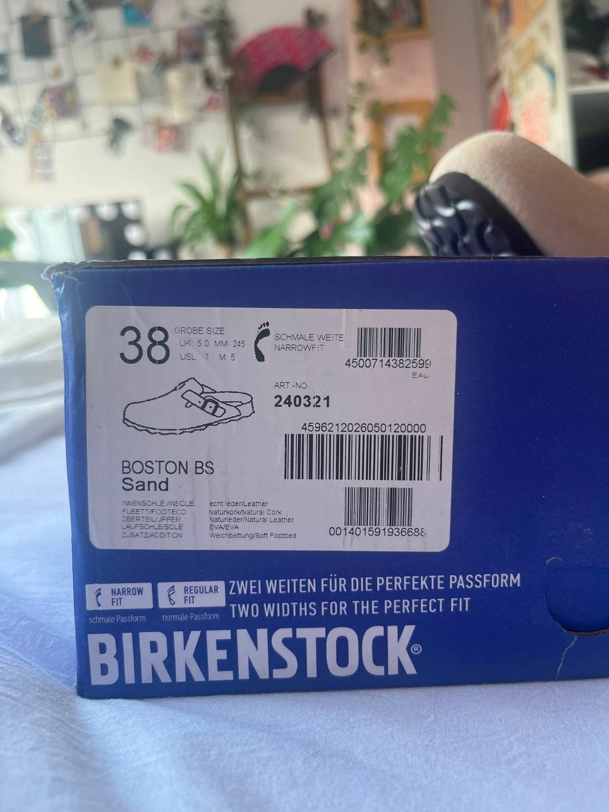 Nieuwe Birkenstock Boston BS Sand met bon, maat 38, Nieuw, Ophalen of Verzenden, Birkenstock, Instappers